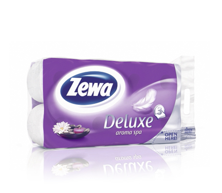 Zewa toalettpapír Deluxe 3 rétegű 8 tekercs Aroma-Spa